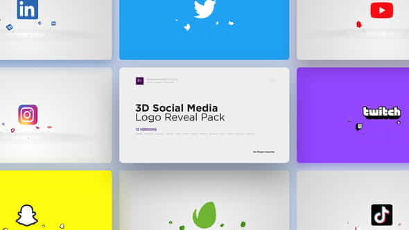 3D Social Media Logo Reveal - VideoHive 28782407