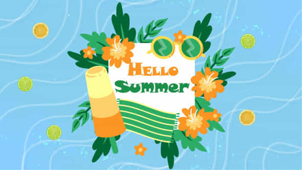 Hello Summer Intro - VideoHive 45317034