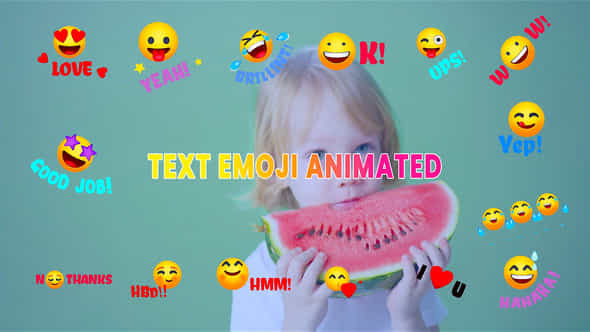 Text Emoji Animated - VideoHive 44579577