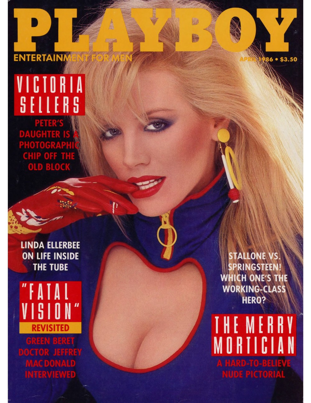Playboy cover april 1986