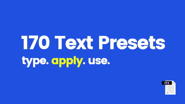 210 Text Presets - VideoHive 9358175