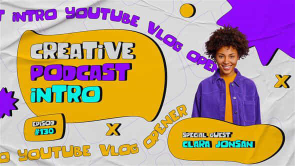 Podcast Intro Youtube Vlog Opener Mogrt - VideoHive 52531124