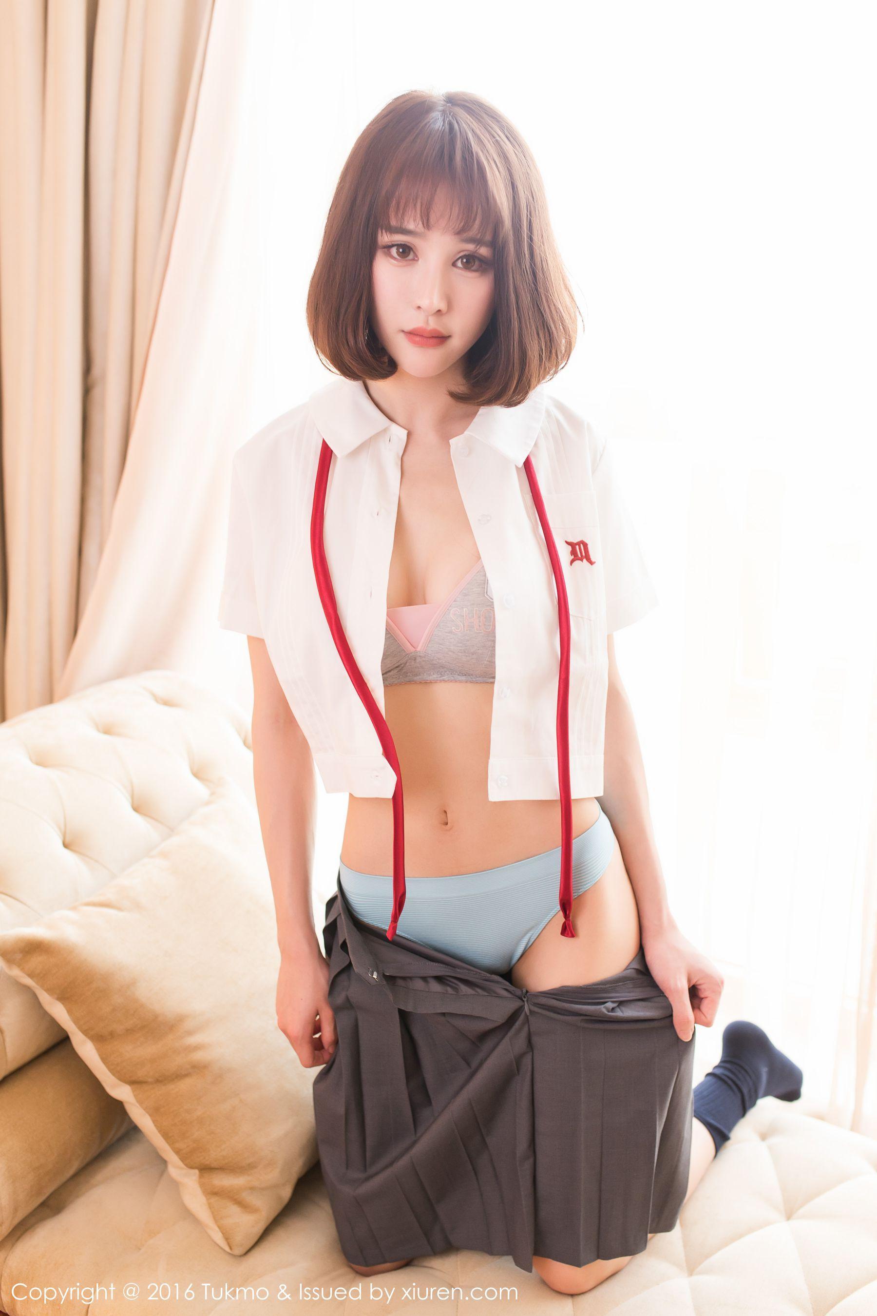 Cheryl青树《学生制服系列》 [兔几盟Tukmo] Vol.093 写真集(7)