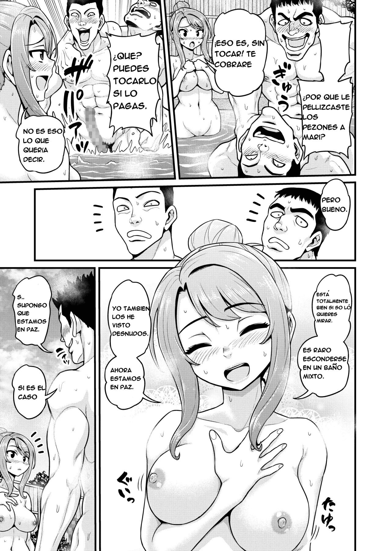 [Chimamire Yashiki (Gachonjirou)] Game Tomodachi no Onnanoko to Onsen Ryokou de Yaru Hanashi NTRver. [Spanish]