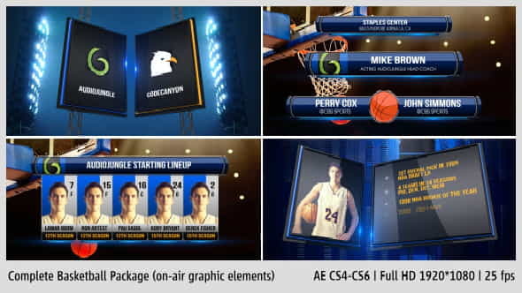 Complete On-Air Basketball Package - VideoHive 7331182