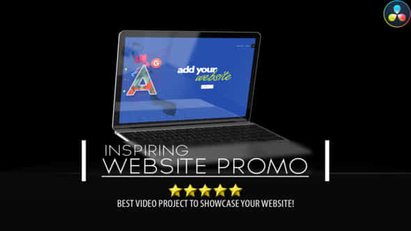 Inspiring Web Promo Website Promotion Davinci Resolve - VideoHive 45330374