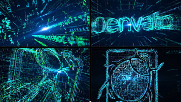 Decoding Digital Stream - VideoHive 20760004