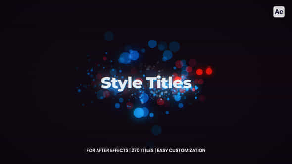 Style Titles For After Effects - VideoHive 57061799
