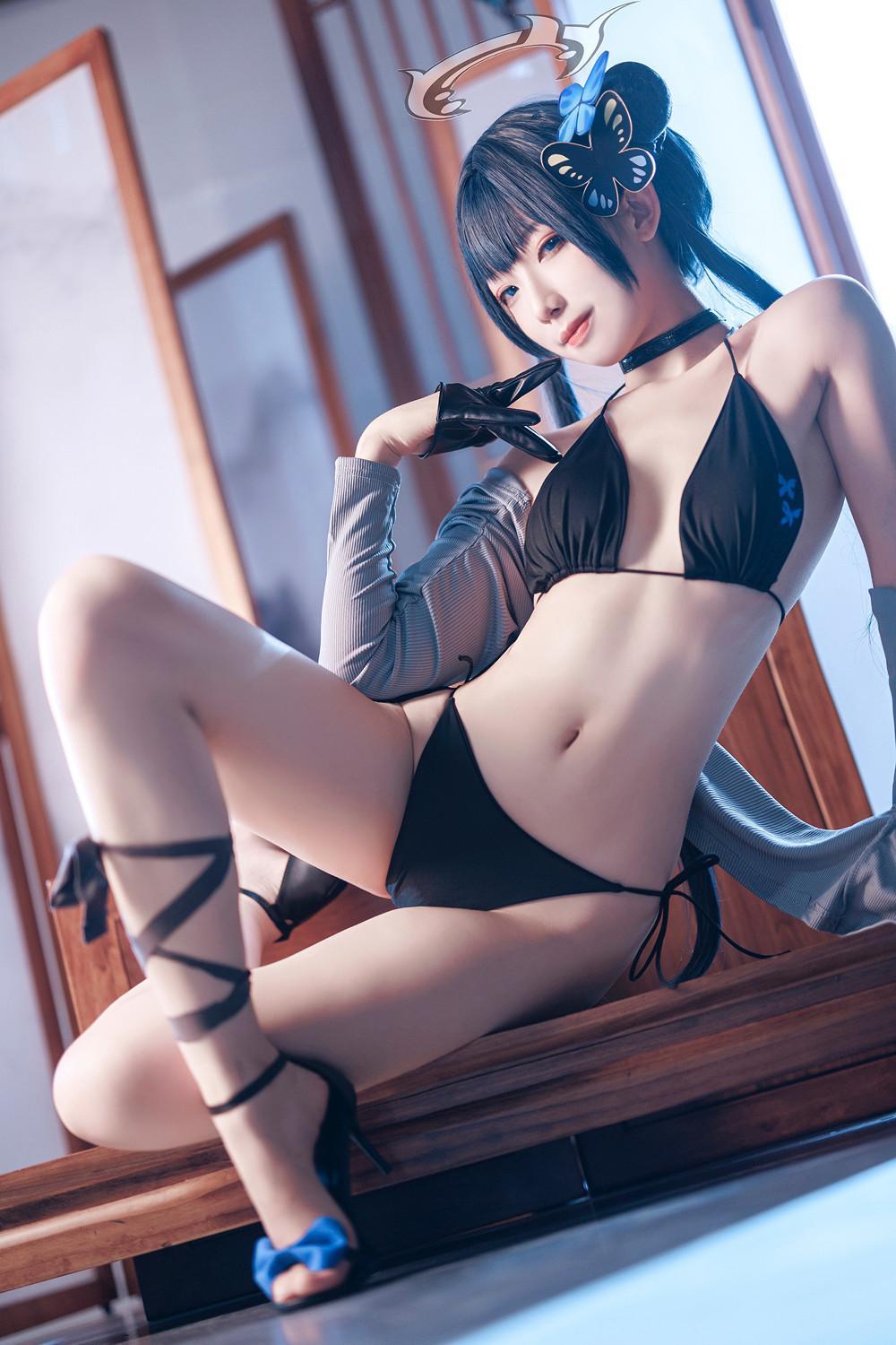 Cosplay 封疆疆v – 碧蓝档案 妃咲 泳装(15)
