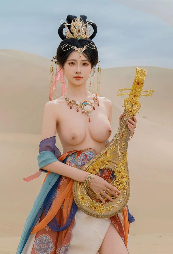 极品女神年年敦煌飞天飘飘若仙无圣光唯美图集(3)
