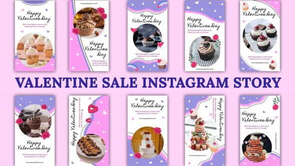 Bakery Valentine Day Sale Story - VideoHive 35759093