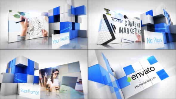 Corporate Cubes Slideshow - VideoHive 31876252