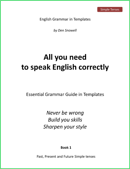 All You Need To Speak English Correctly Quick Visual Reference Guide