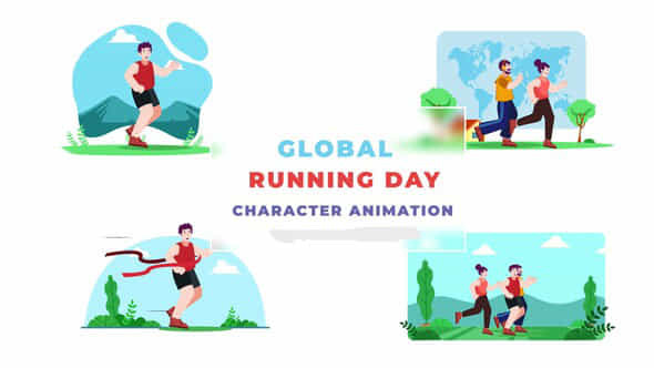Global Running Character - VideoHive 39820930