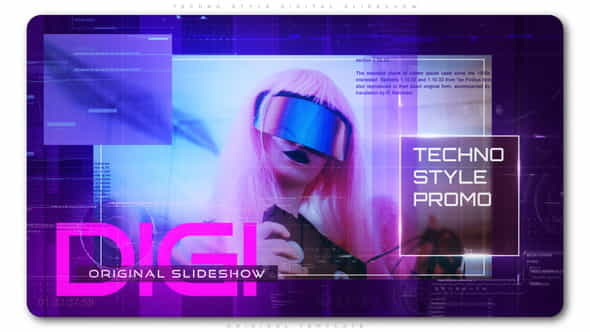Techno Style Digital Slideshow - VideoHive 22840268