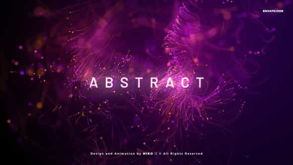 Abstract Particles Titles V2 - VideoHive 33416177