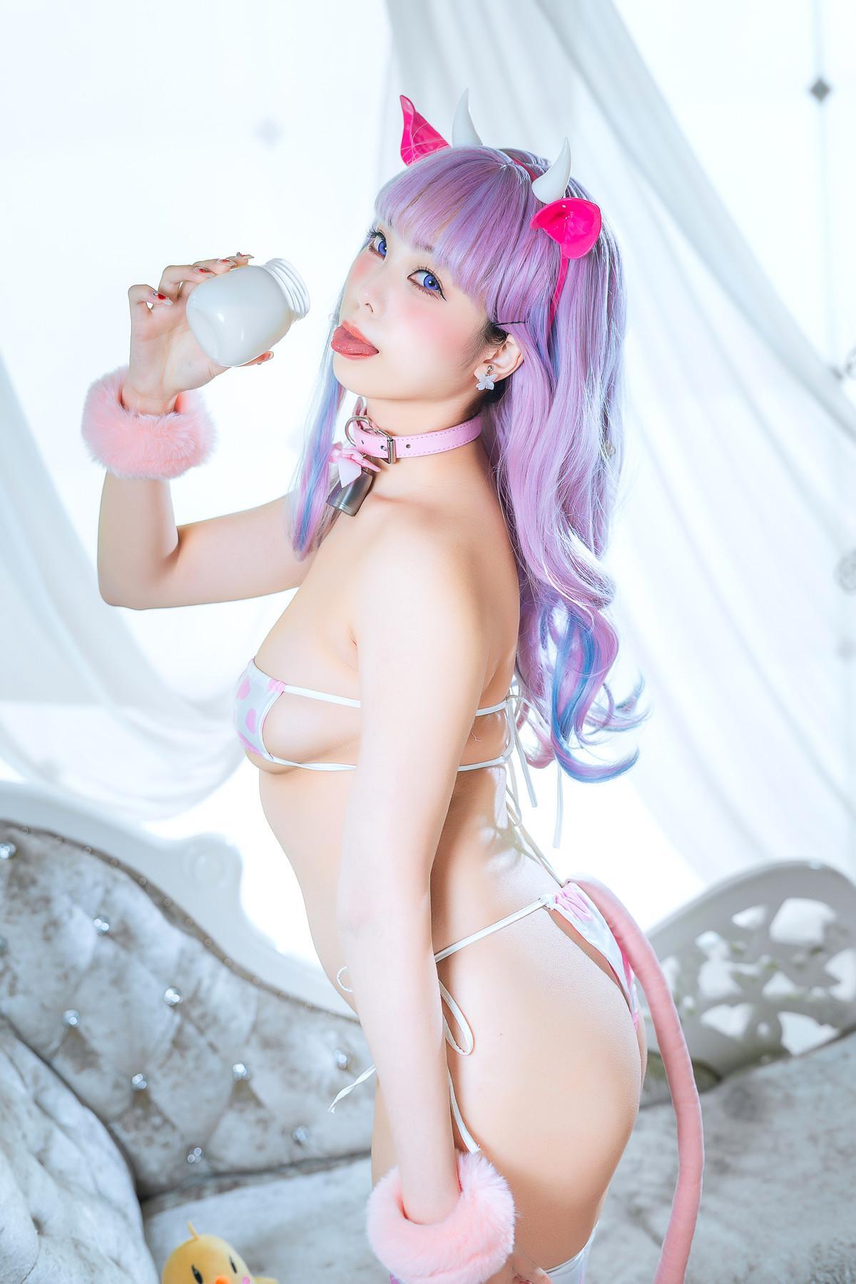 Cosplay 蜜汁猫裘Mizhimaoqiu 普利茅斯 奶牛装ver Set.02(6)