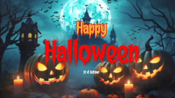 Happy Halloween Intro - VideoHive 48433560