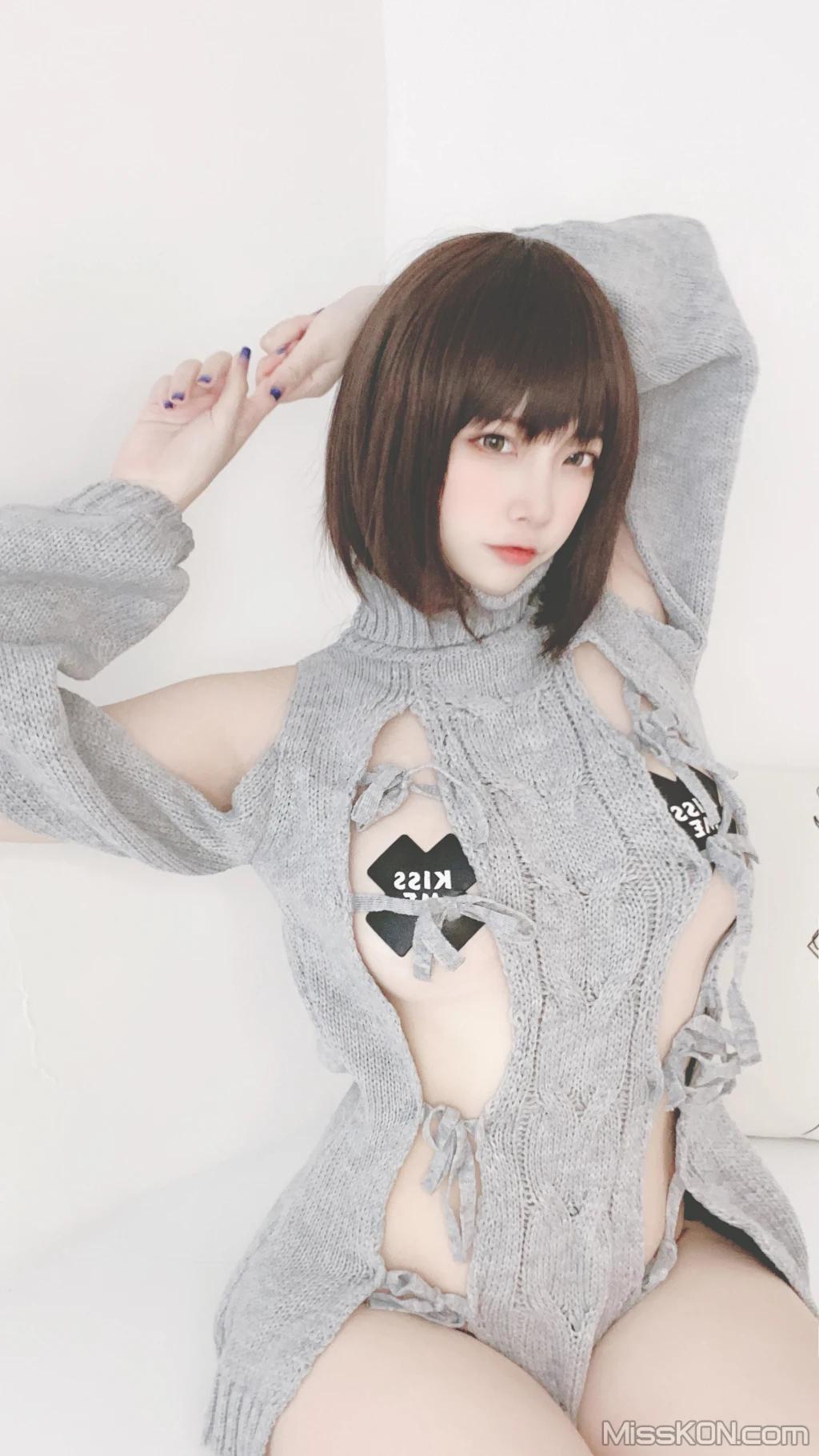 Coser@二佐Nisa: 私房洞洞毛衣 (66 photos )(44)