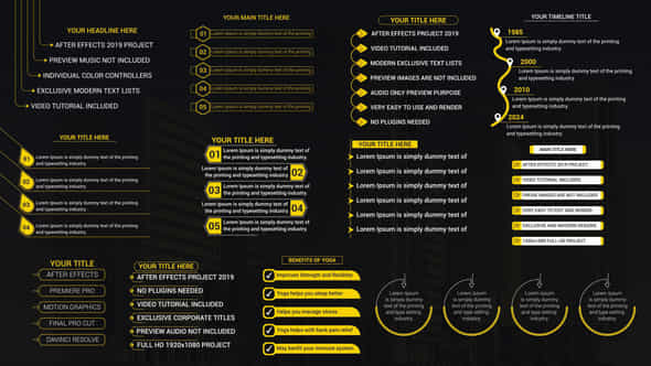 Text List Titles - VideoHive 53067726
