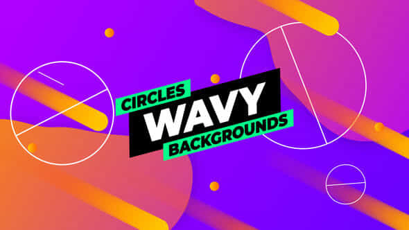 Circles Wavy Gradient Backgrounds - VideoHive 56658588