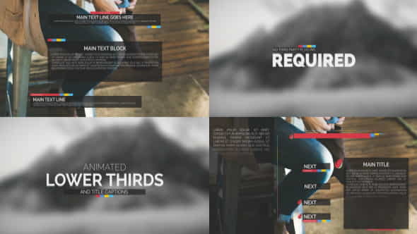 Typography Package - Lower Thirds - VideoHive 10734812