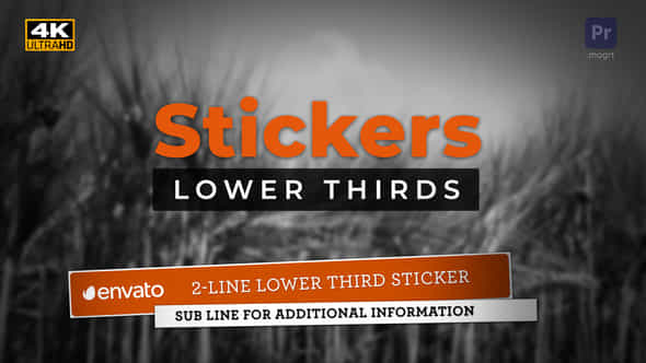 Stickers Lower Thirds - VideoHive 36594934