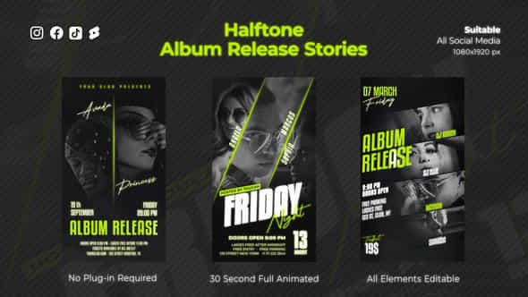 Halftone Album Release - VideoHive 47814904
