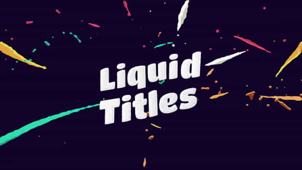 Liquid Animation Titles - VideoHive 12726610