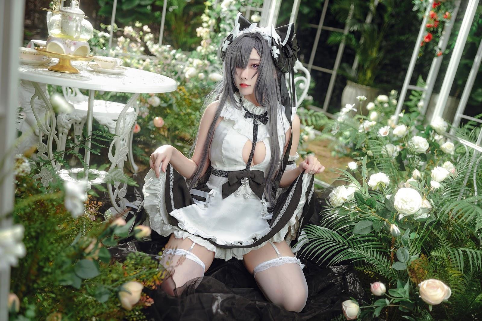 Cosplay 宮本桜 奥古斯特 女仆装(9)