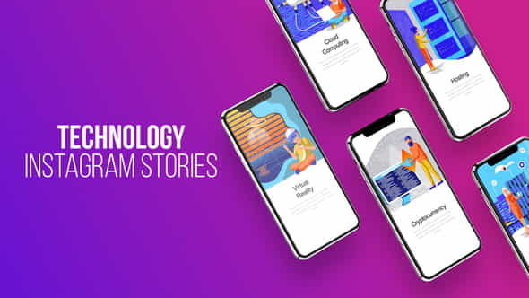 Instagram Stories About Technology - VideoHive 23798115