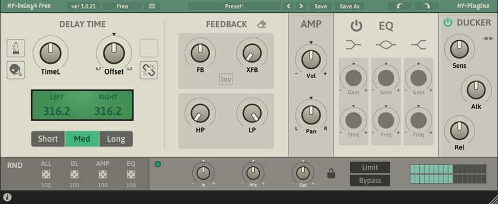 HY Plugins HY-Delay 4 Free