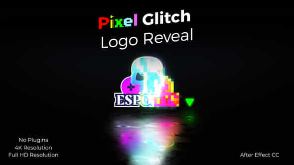 Pixel Glitch Logo - VideoHive 44548888