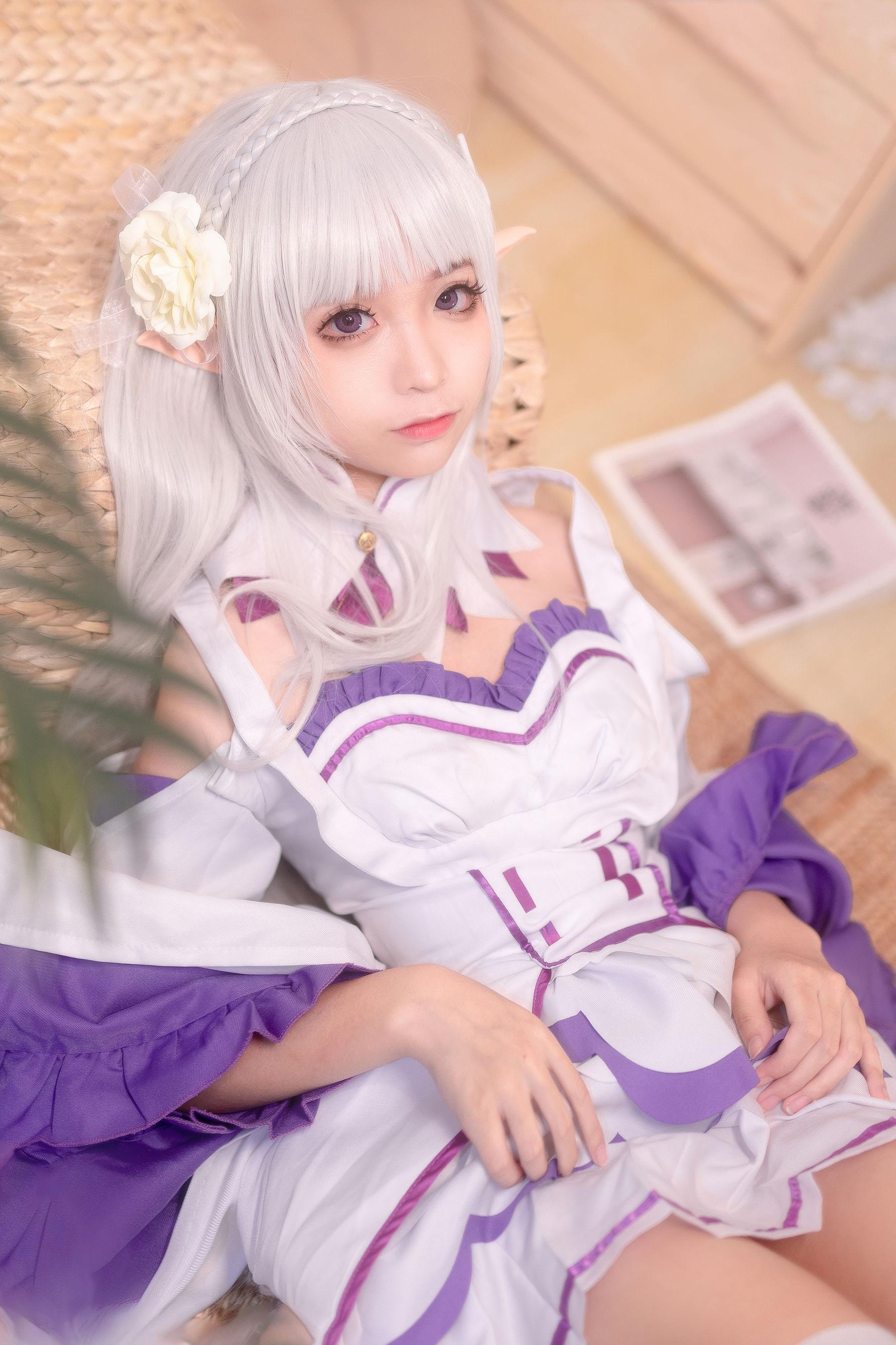 [美女Coser] 蠢沫沫 《艾米利亚》 写真集(1)