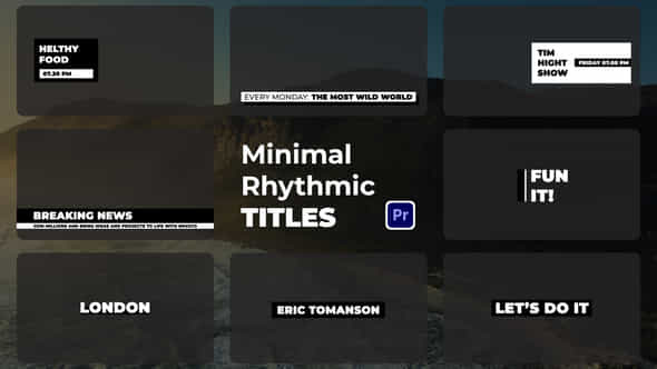 Minimal Rhythmic Titles - VideoHive 48285433