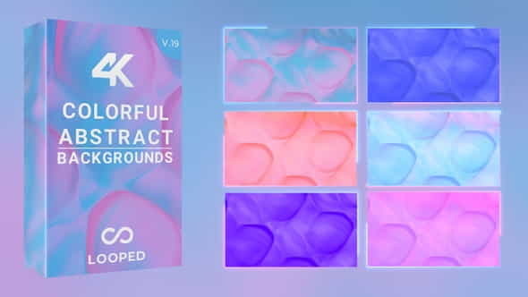 Colorful Glowing Liquid Gradients Pack - VideoHive 30196947