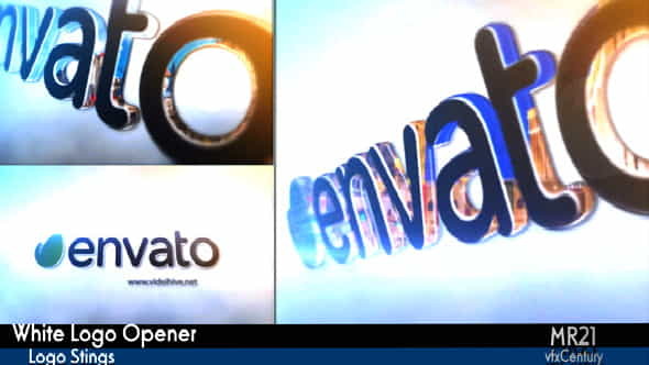 White Logo Opener - VideoHive 10694112