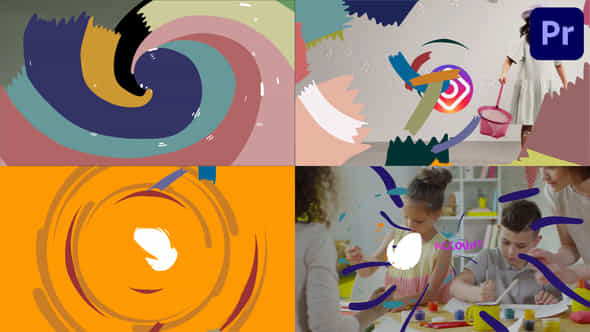 Colorful Cartoon Brushes - VideoHive 39065946