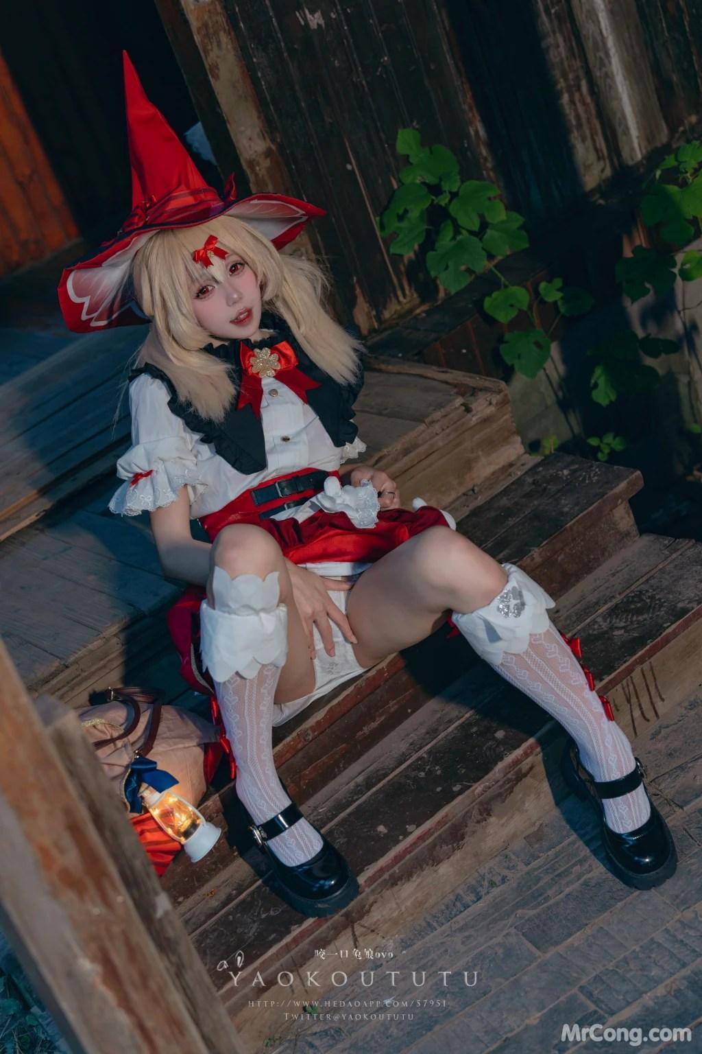 Coser@黏黏团子兔: 琪花星烛·可莉 可莉炸鱼舞 (66 photos )(15)
