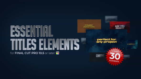 Essential Titles Elements - FCP - VideoHive 34759546