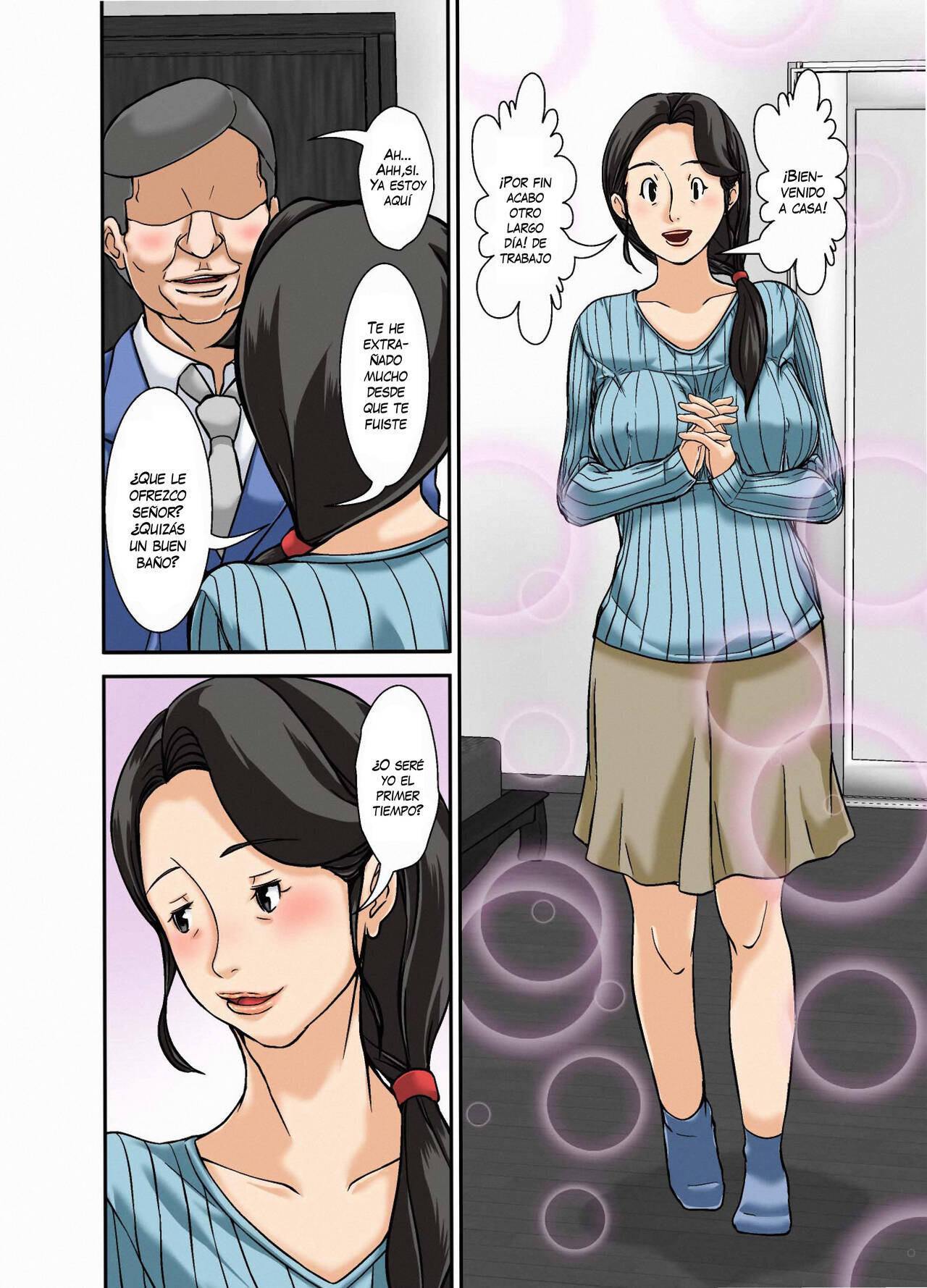 [Hoyoyodou] Futsuu no Shufu ga Fuuzoku ni Ochita Riyuu ~Musuko Hen~  Why This Ordinary Housewife Resorted to Sex Work ~Son Edition~ [Spanish] [Varkatzas666]
