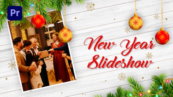 Happy New Year Slideshow Mogrt - VideoHive 48829478