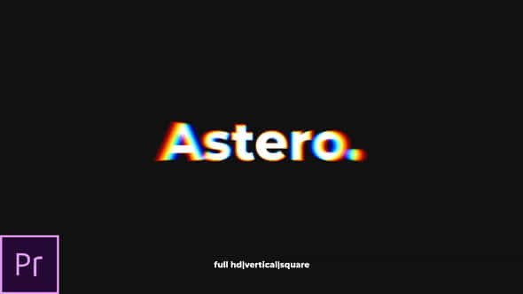 Astero - Dynamic Typo Opener - VideoHive 25510706