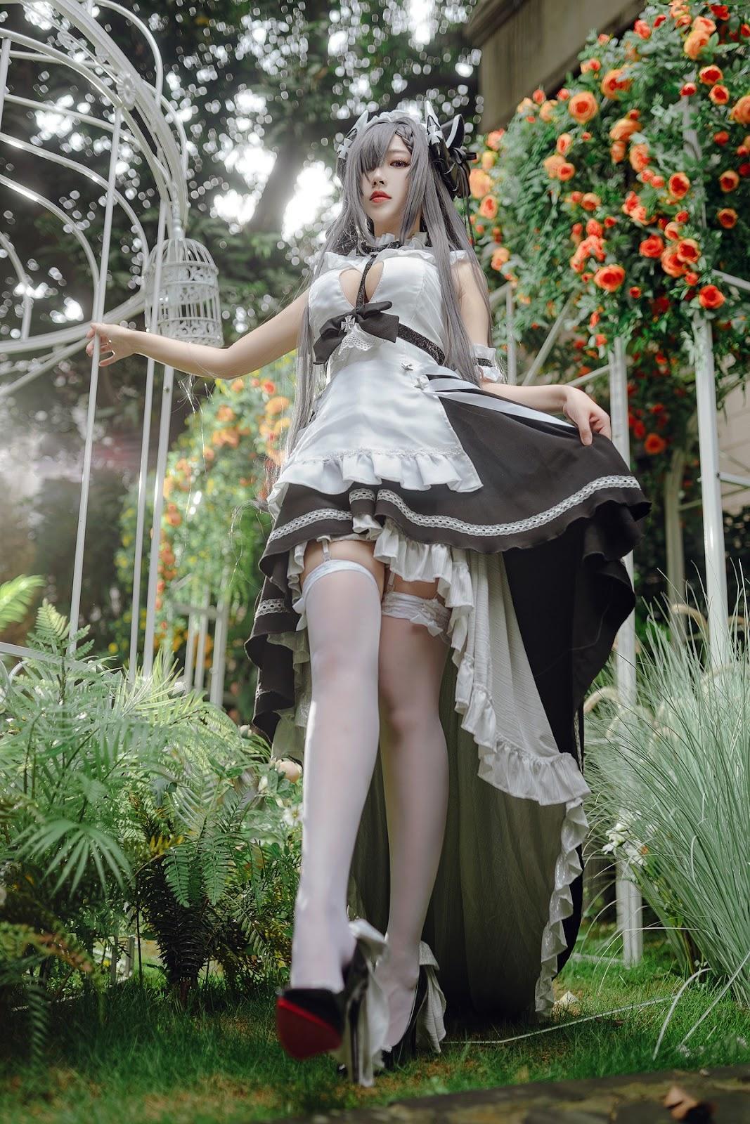 Cosplay 宮本桜 奥古斯特 女仆装(1)