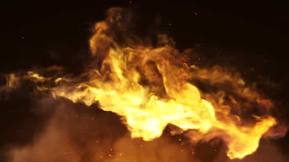 Fire Burning Logo - VideoHive 36874801
