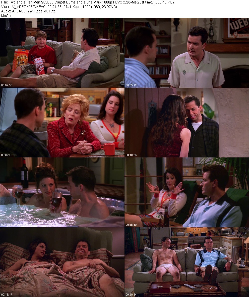 Two and a Half Men S03E03 Carpet Burns and a Bite Mark 1080p HEVC x265-MeGusta