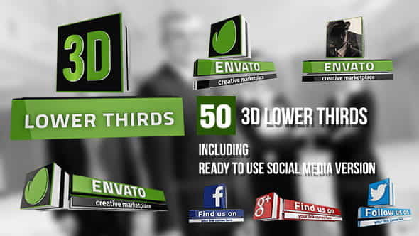 3D Lower Thirds - VideoHive 9751937