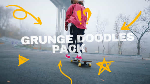 Grunge Doodles Pack Branding Pack - VideoHive 55156406