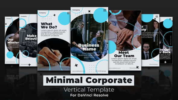 Minimal Corporate | Vertical DaVinci - VideoHive 33983526