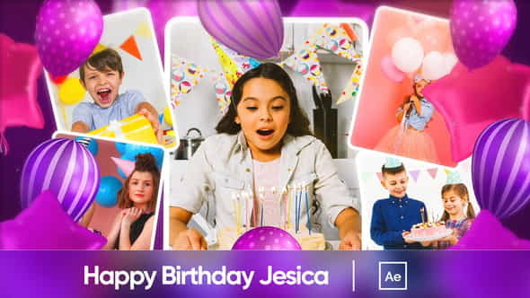 Happy Birthday Jesica - VideoHive 34303271